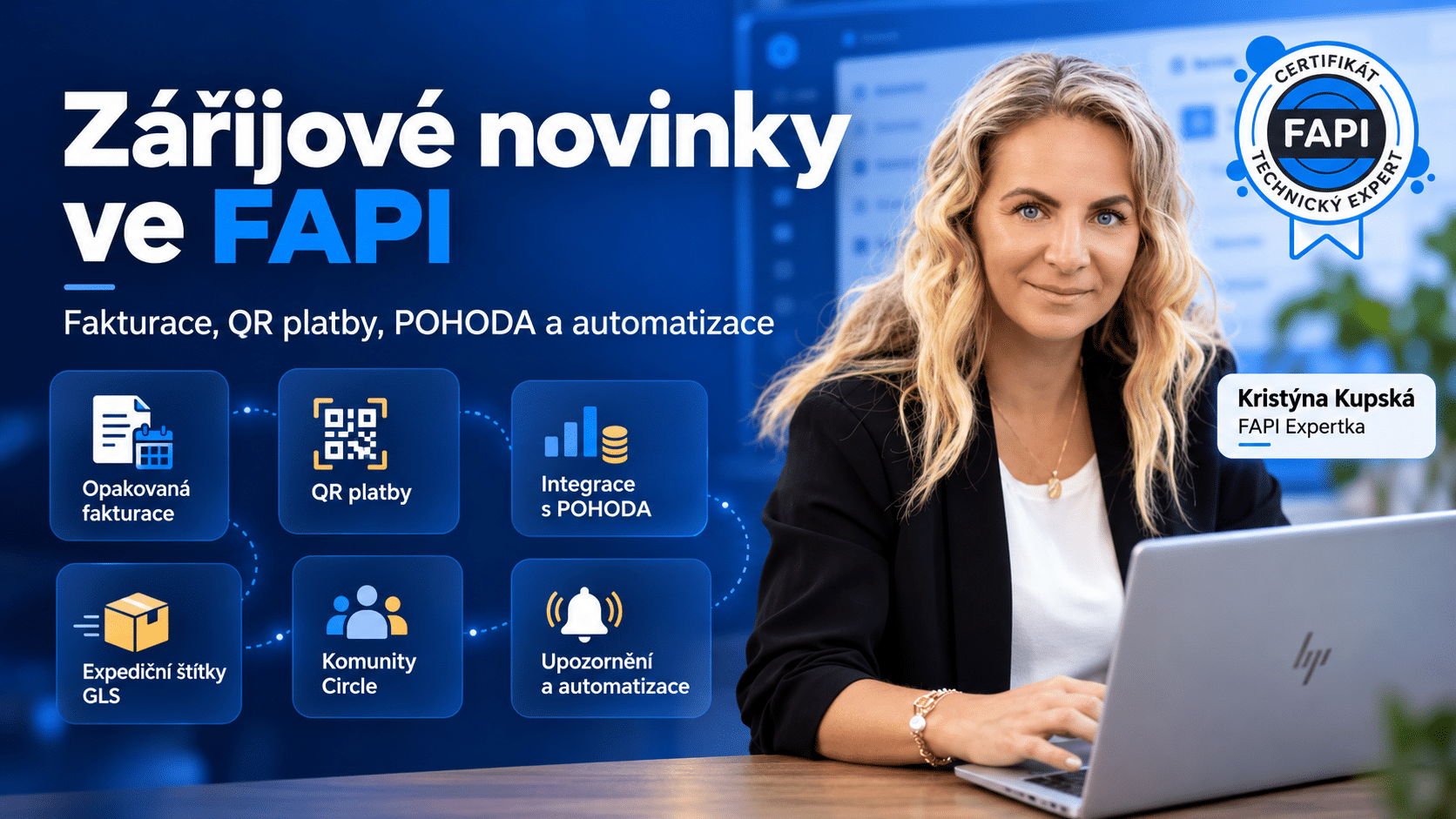 Zářijové novinky ve&nbsp;FAPI – fakturace, QR platby, POHODA a&nbsp;automatizace